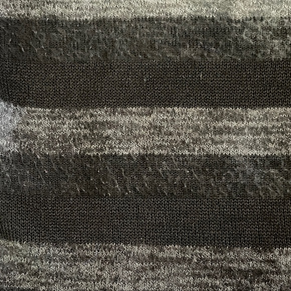 GUC Le Chateau Striped Sweater Dress in Black & Grey Size XXS - Picture 8 of 13